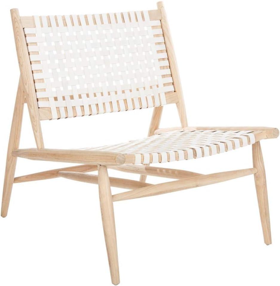 Soleil Accent Chair - ACH1001 - White/Natural - Safavieh