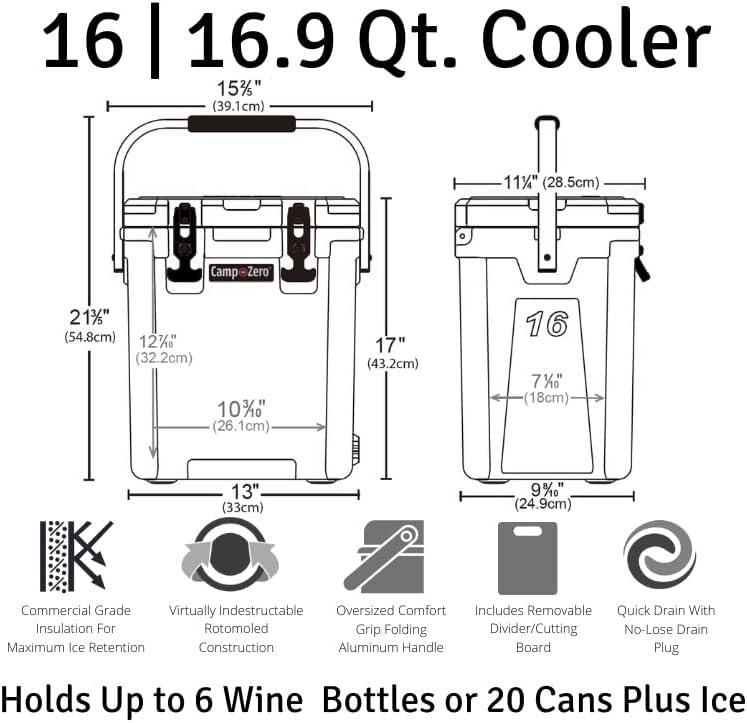 Sage 16L Metal Bear Resistant Travel Cooler with Handle