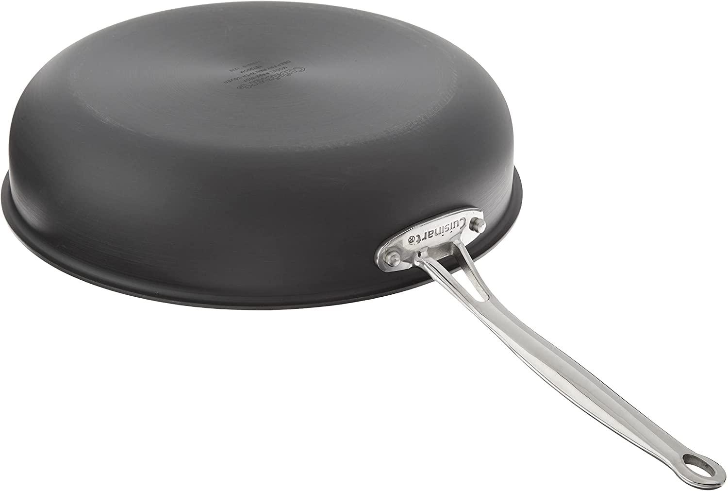 Cuisinart Chef's Classic Nonstick Hard Anodized 12" Deep Frying Pan with Cover