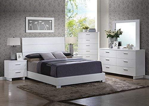ACME Lorimar Rectangular Wooden Mirror in White