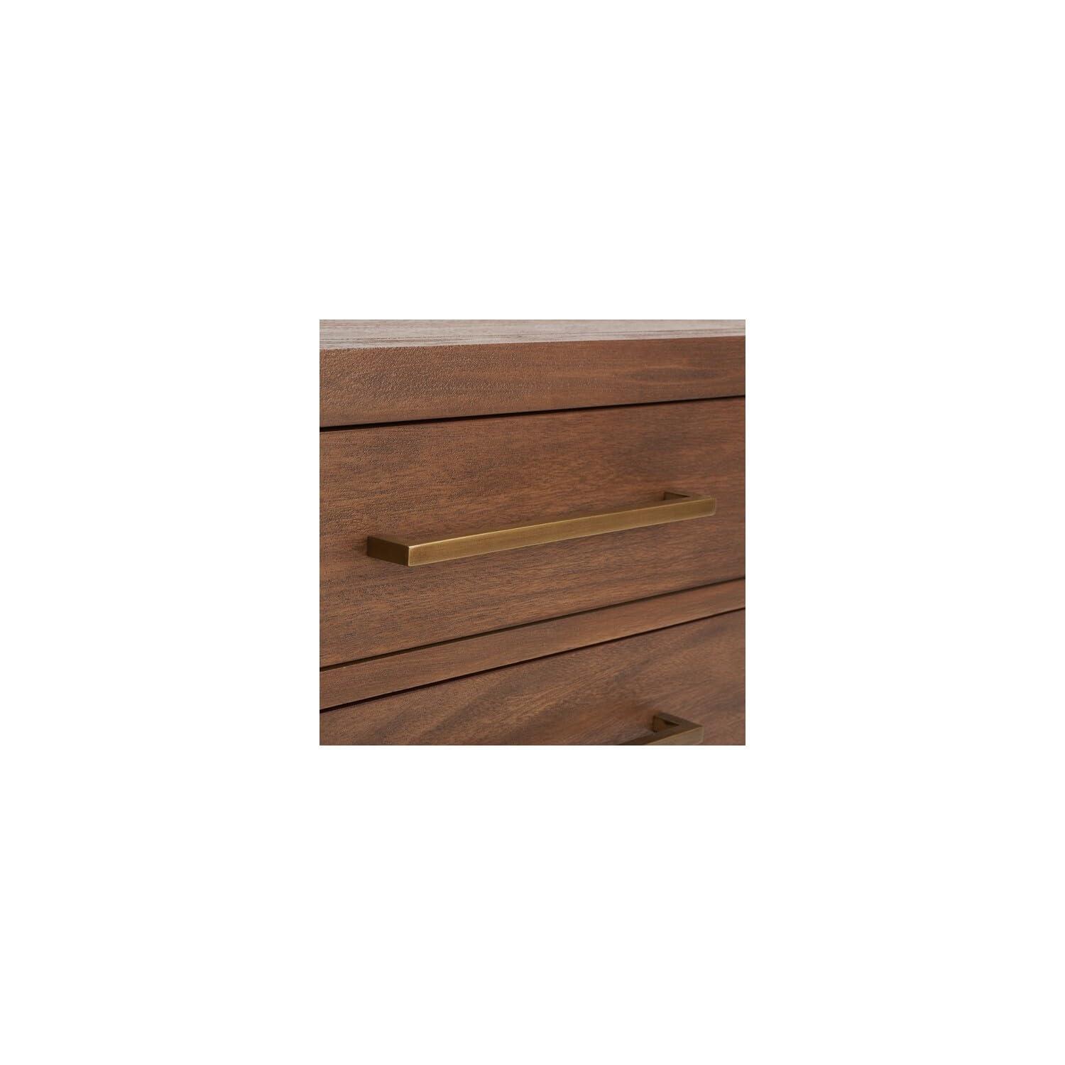 SAFAVIEH Couture Ariella Modern Nightstand with 3 Drawers, Brown