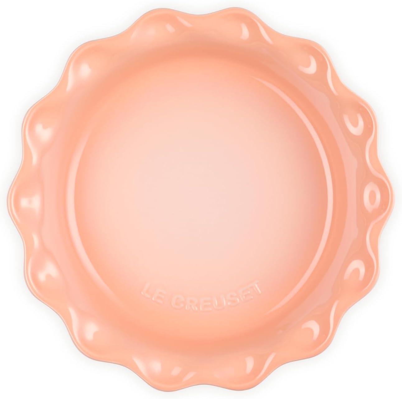 Le Creuset Stoneware Heritage Pie Dish, 9", Peche