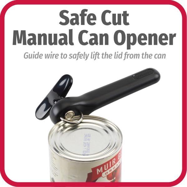 GoodCook Everyday Safe-Cut Manual Can Opener, Smoothly Cuts & Removes Lids 