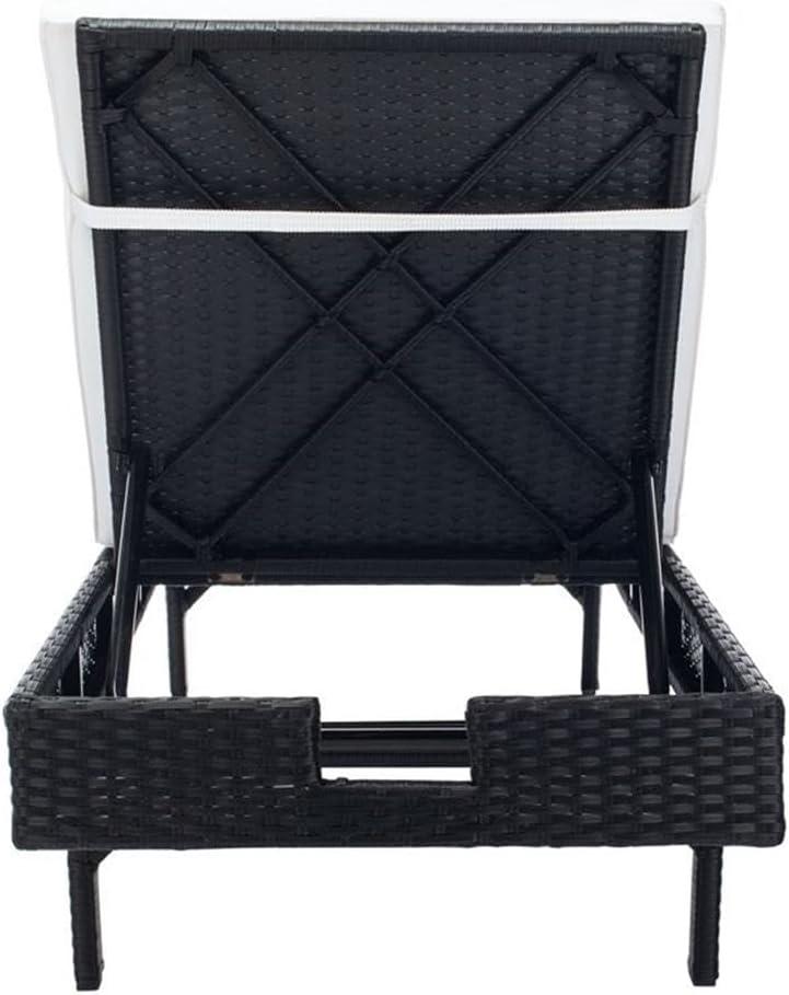 Cam Sunlounger - Outdoor - PAT7501 - Black/Beige -Safavieh