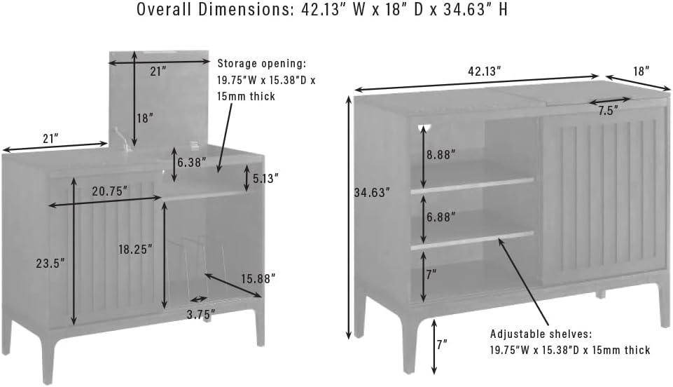 Crosley H Media Shelves