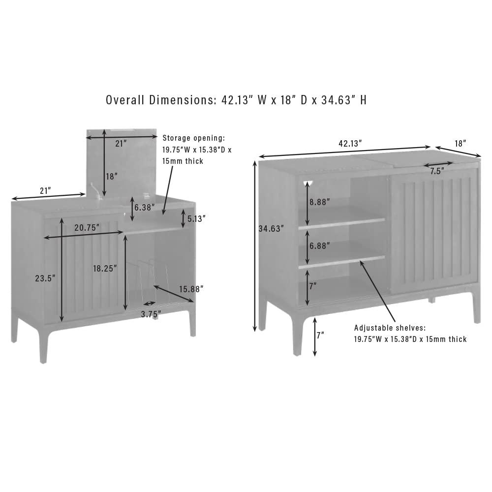 Crosley H Media Shelves