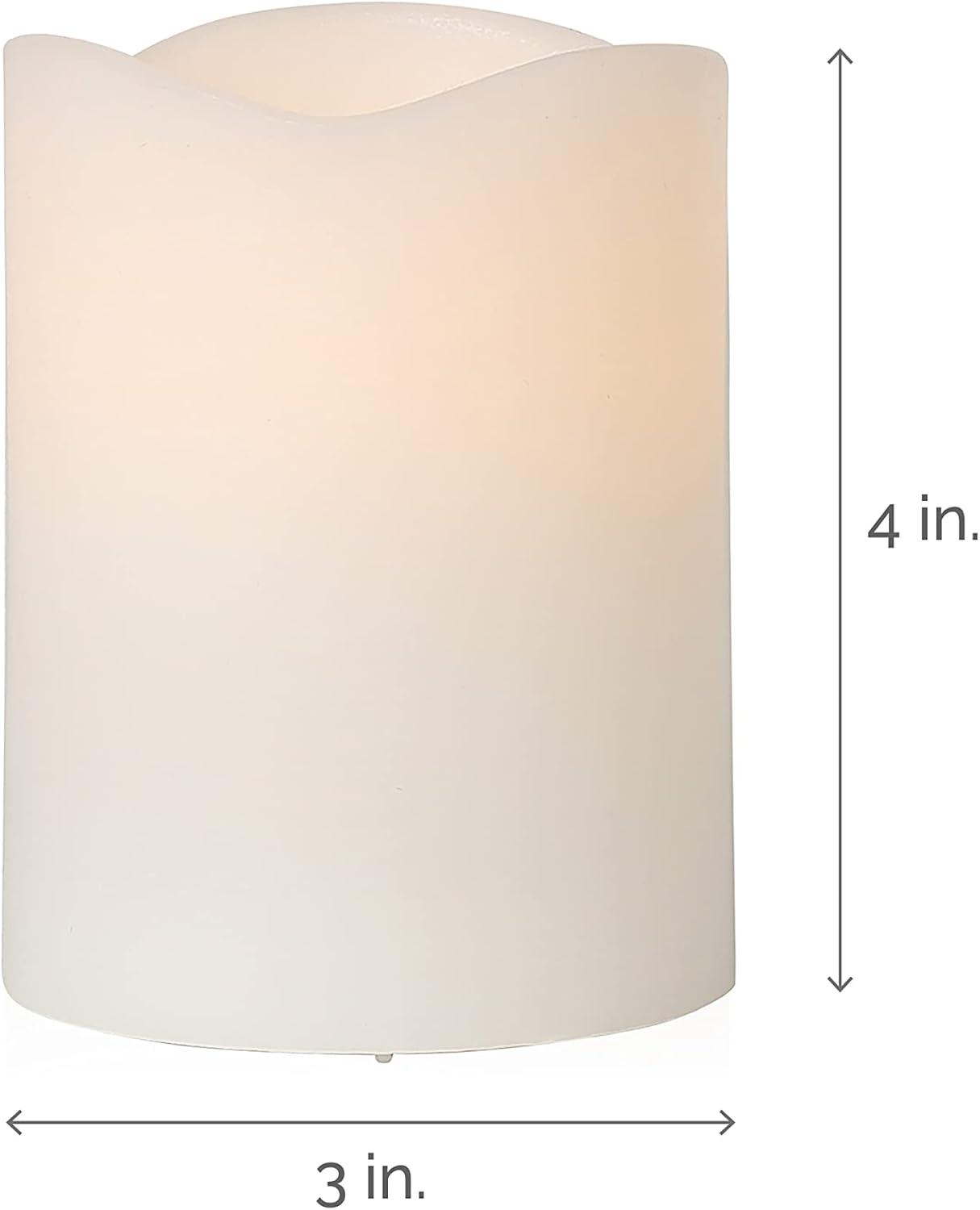 Mikasa Mikasa Wavy Top LED Unscented Wavy Top Wax LED Candle