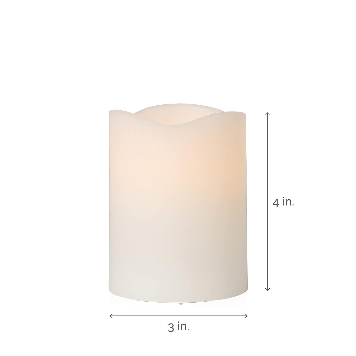 Mikasa Mikasa Wavy Top LED Unscented Wavy Top Wax LED Candle