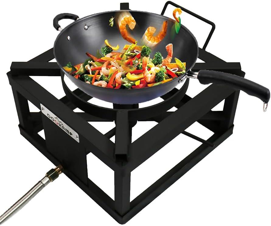 Black Steel High-Pressure Single Burner Propane Stove