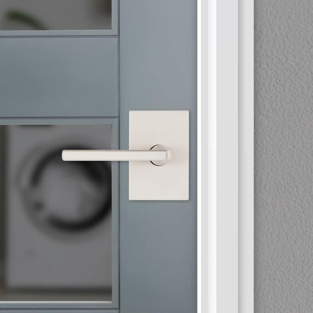 Satin Nickel Contemporary Passage Door Lever