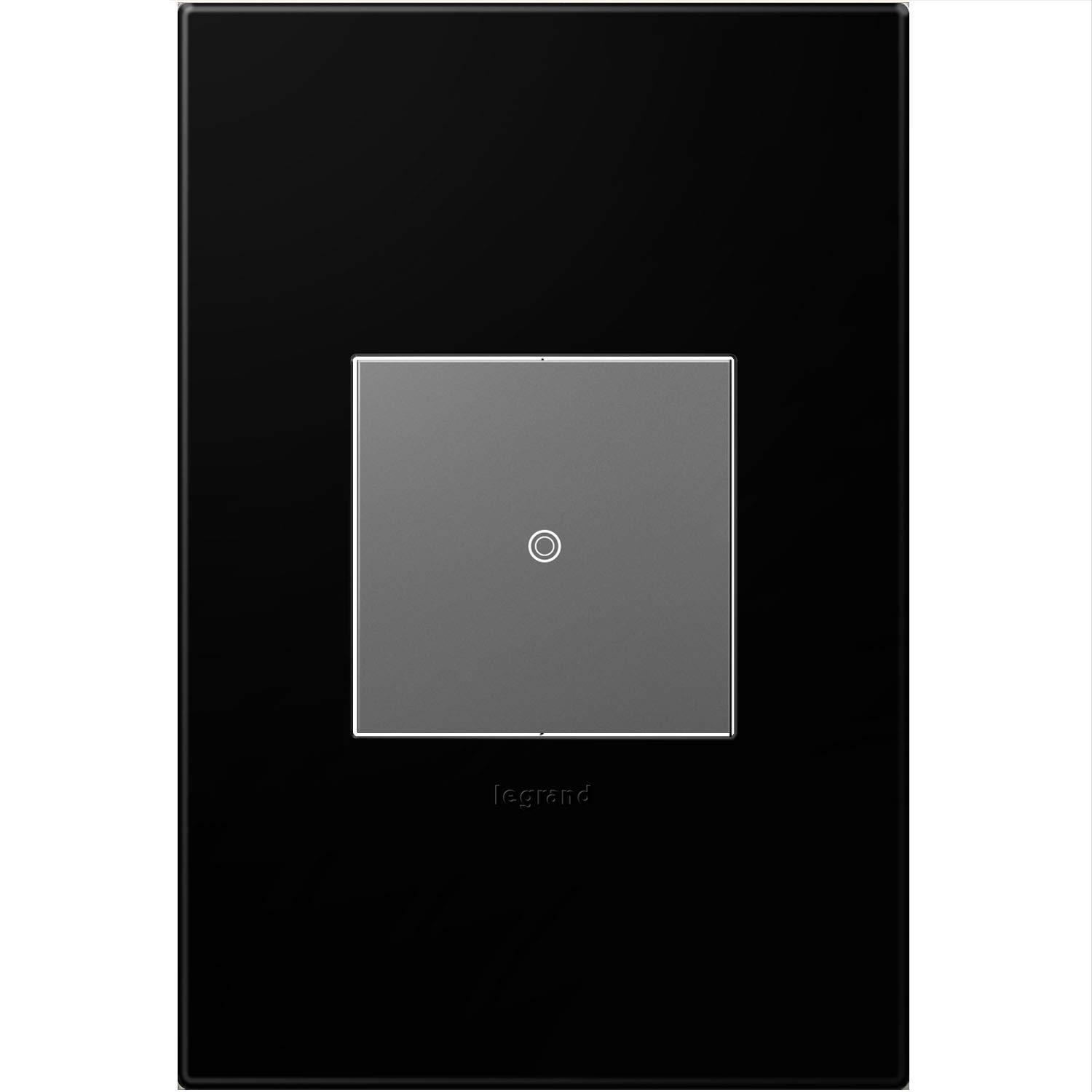 Black Ink 1-Gang Screwless Wall Plate