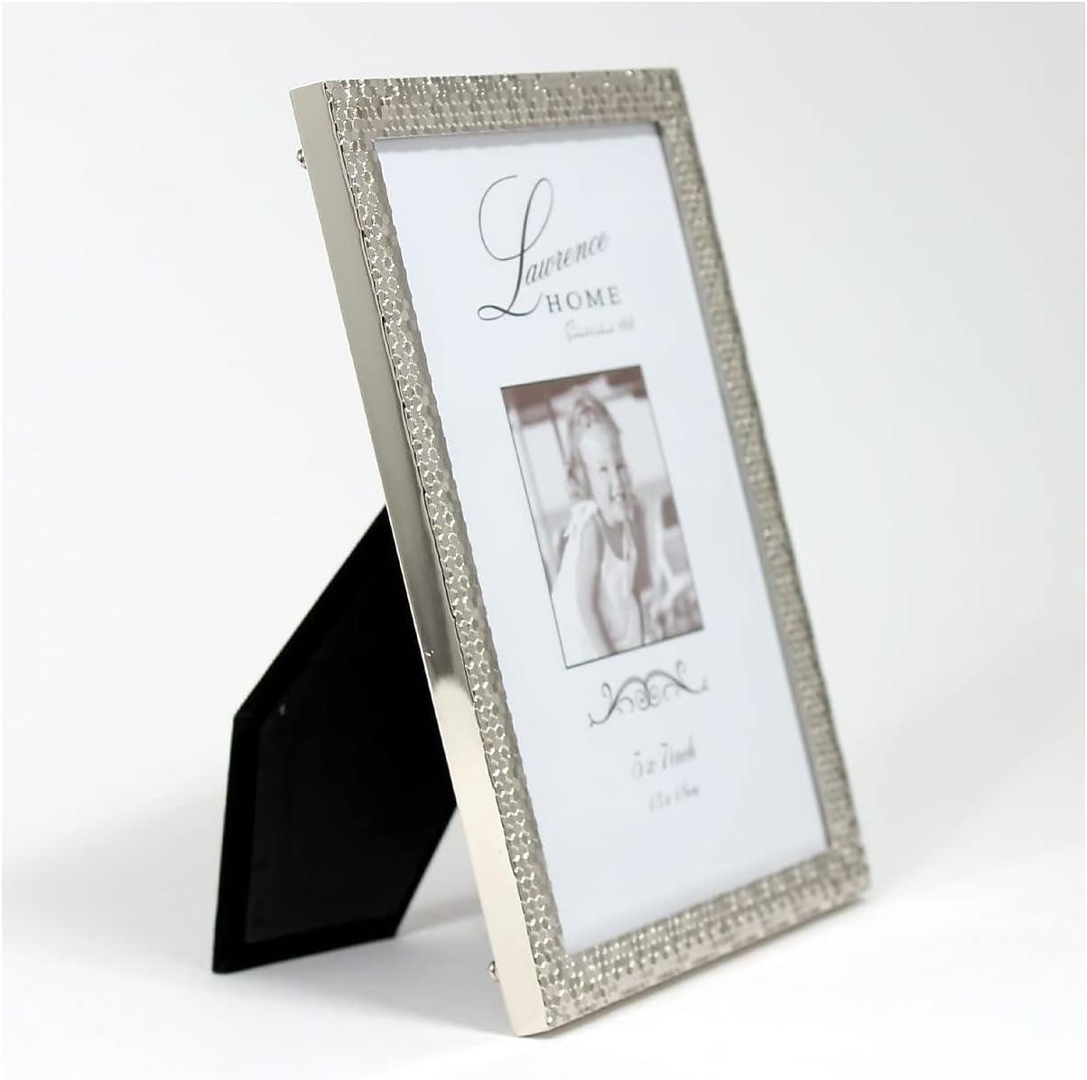 Shimmer Silver 5x7 Metal Picture Frame