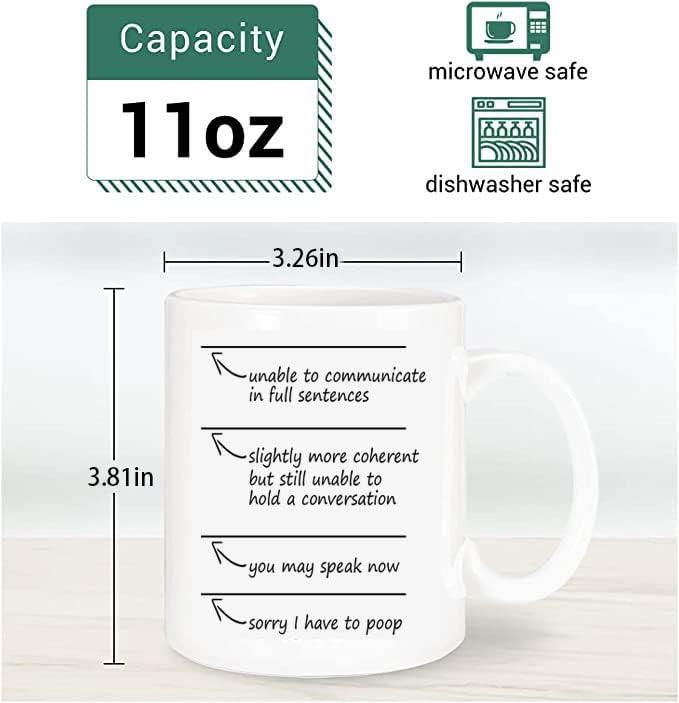 Aviento You May Speak Now 11 Ounces Ultra White Ceramic Funny Coffee Mug