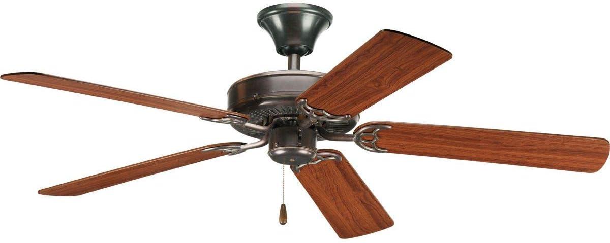 Progress Lighting AirPro Builder 52 in. Indoor Antique Bronze Ceiling Fan