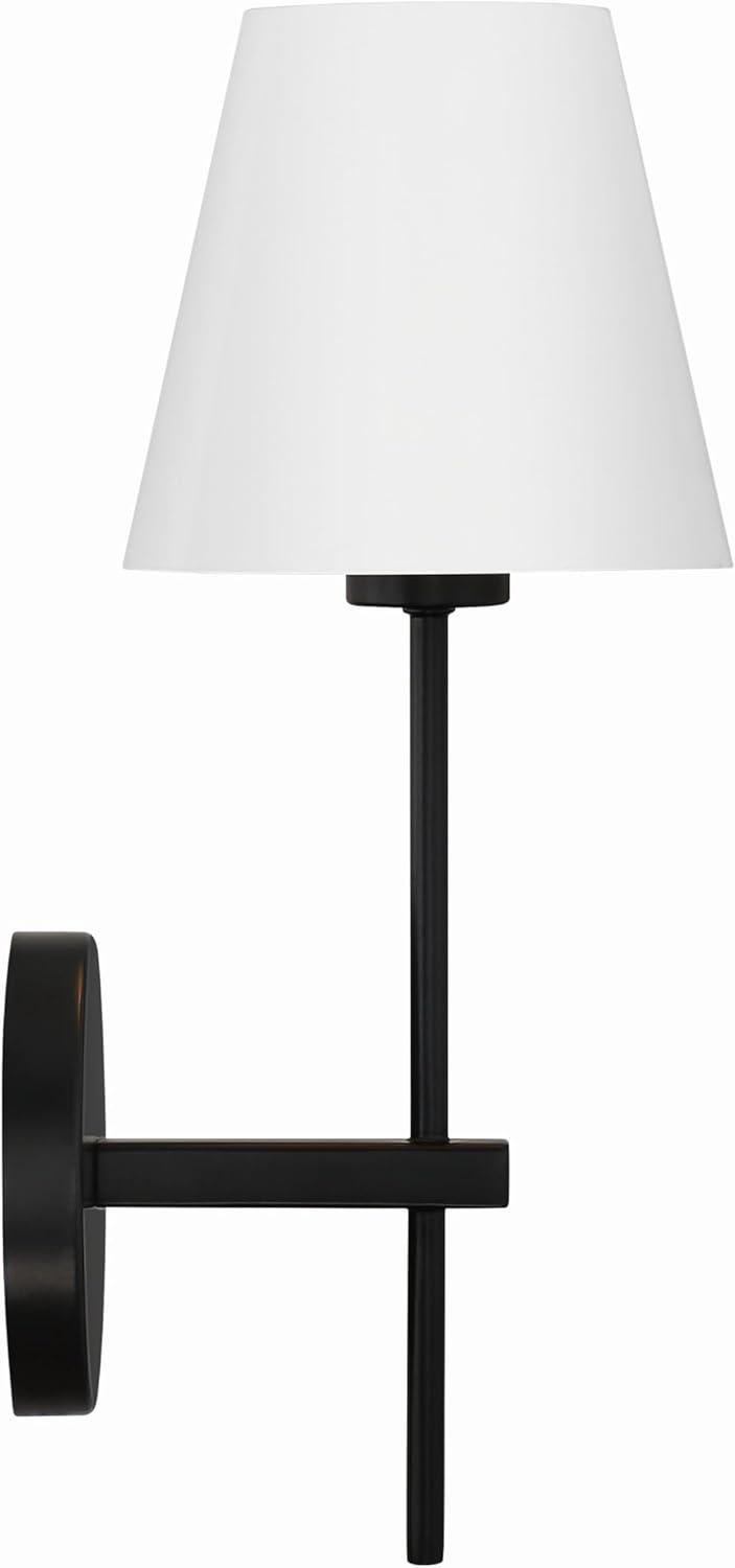 Crystorama Xavier 1 Light Matte Black Wall Mount - 6'' W x 15'' H x 7'' D