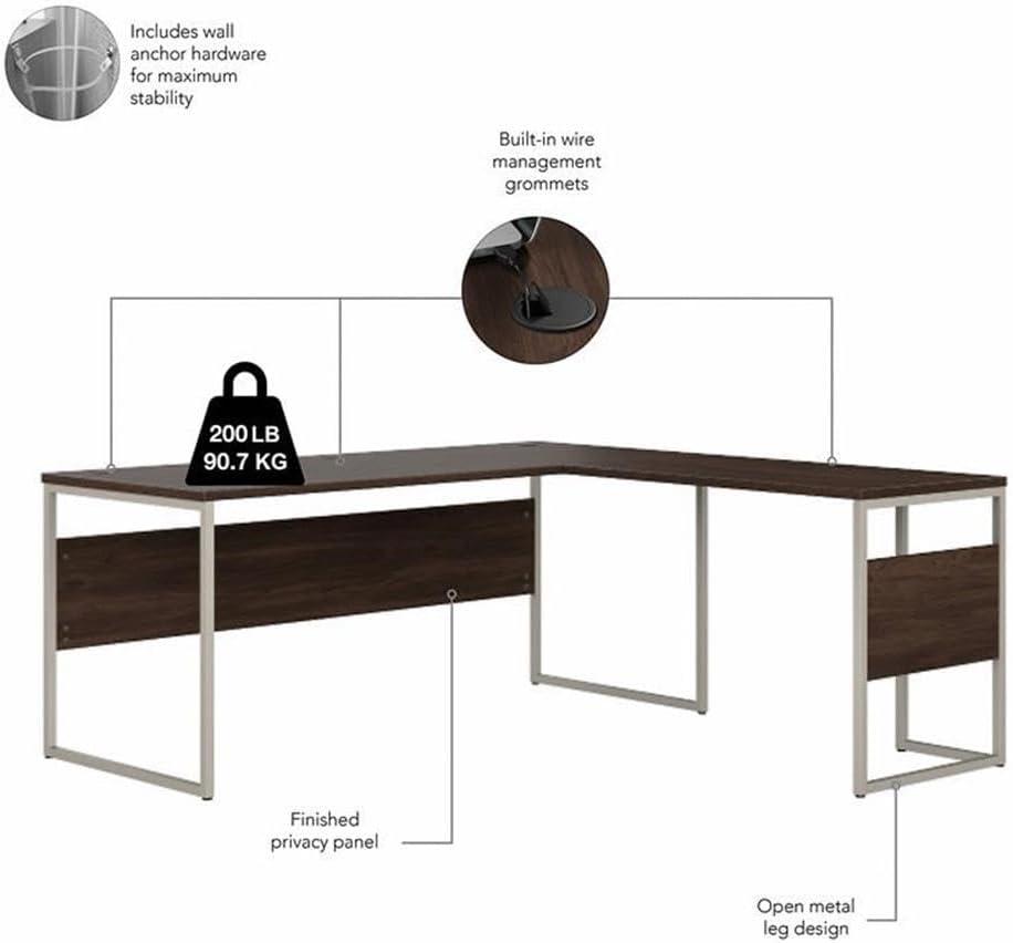 Hybrid L-Shaped Computer Desk Office Set