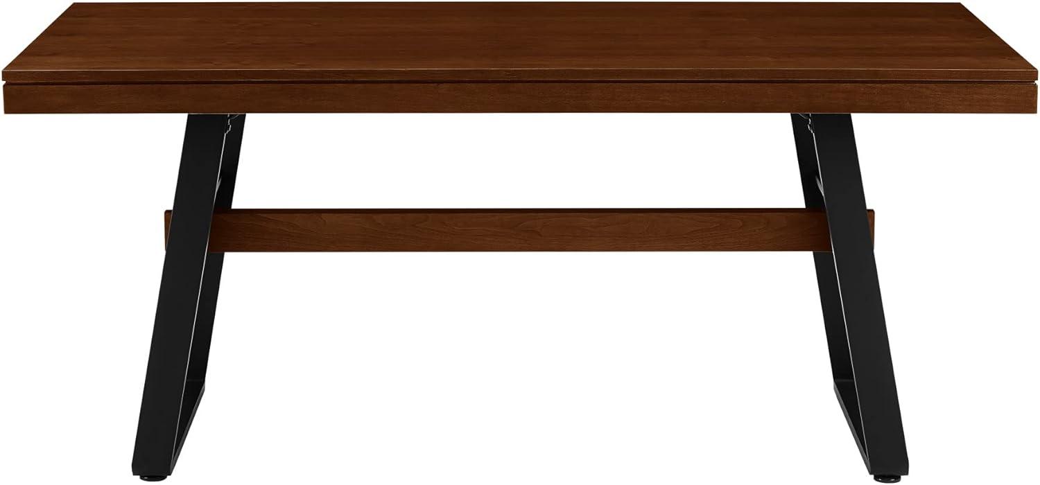 Ash Metal Base Dining Table