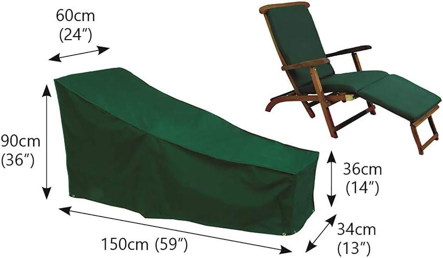 Bosmere C567 Chaise / Steamer Chair Cover - 59 x 24 in. - Green