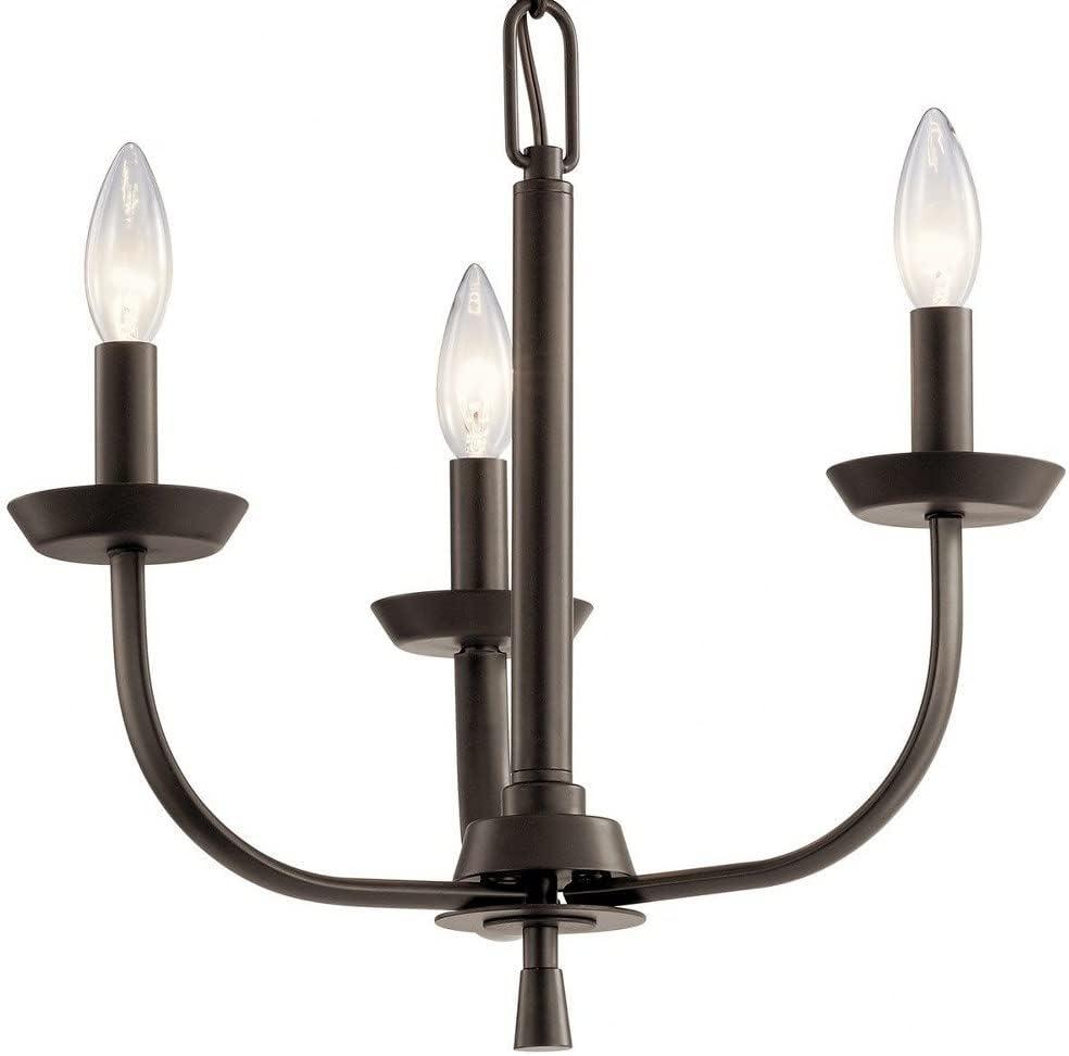 Kennewick™ 3 Light Chandelier Brushed Nickel