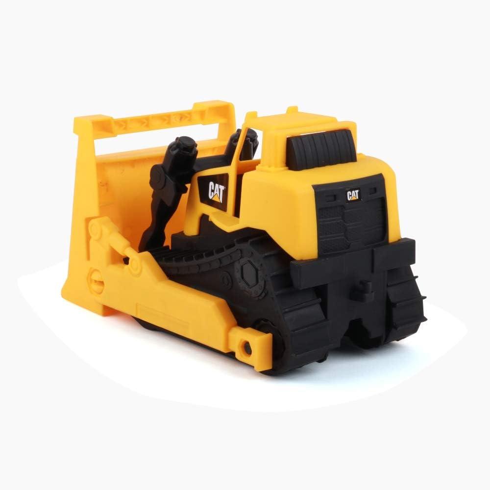 Cat Construction Fleet 10” Bulldozer Toy – Heavy‑Duty Plastic, Working Blade & Free‑Rolling Wheels, Indoor/Outdoor Sandbox Vehicle for Toddlers & Kids Ages 2 +