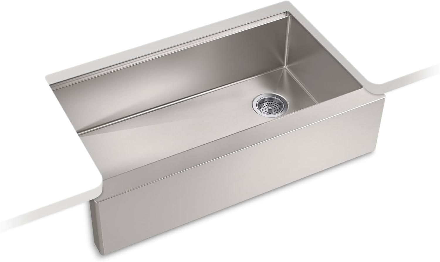 Strive 36" Stainless Steel Farmhouse Undermount Single-Bowl Kitchen Sink