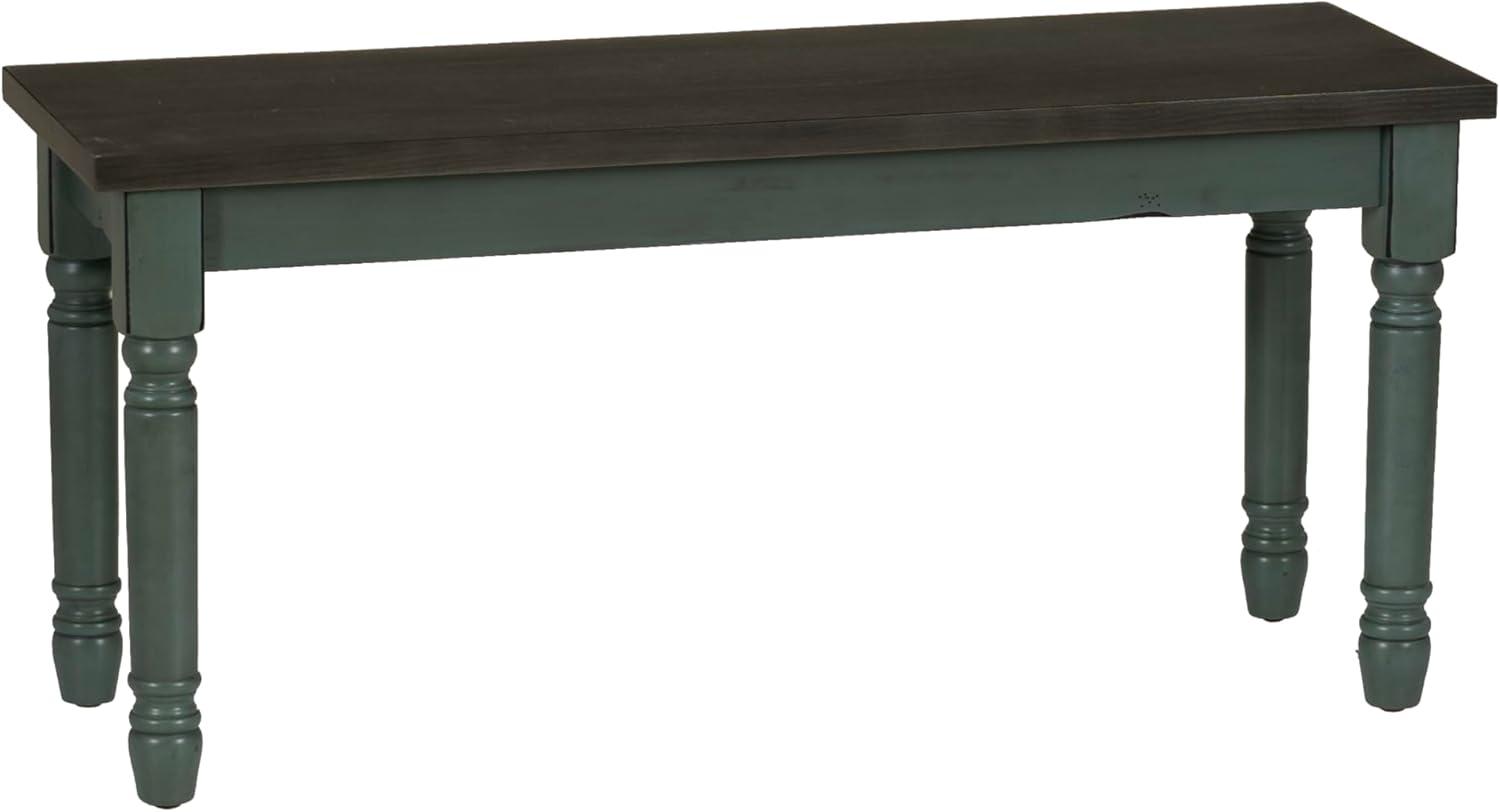Ivor 40" Two Tone Solid Wood Farmhouse Dining Bench