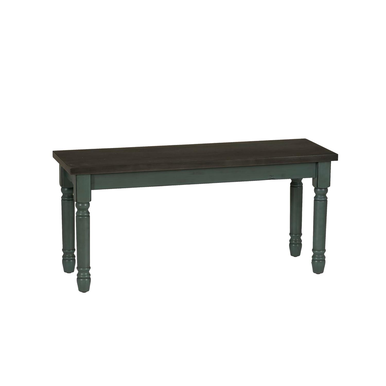 Laurel Foundry Modern Farmhouse® Ivor 40" Two Tone Solid Wood Farmhouse Dining Bench