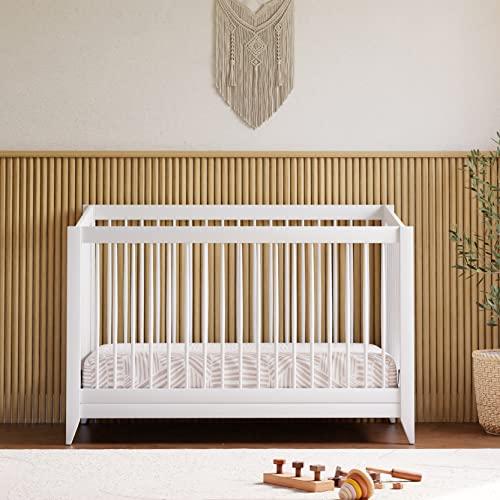 Sprout White 4-in-1 Convertible Crib with Tapered Feet