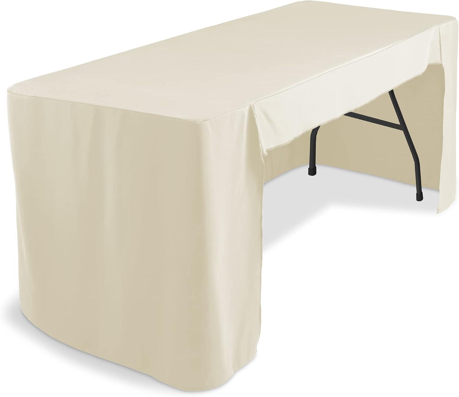 6'' Fitted Tablecloth With Open Back - Trade Show Table Cover