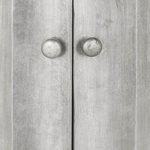Rutherford Demilune Cabinet - AMH1516 - Silver - Safavieh Couture