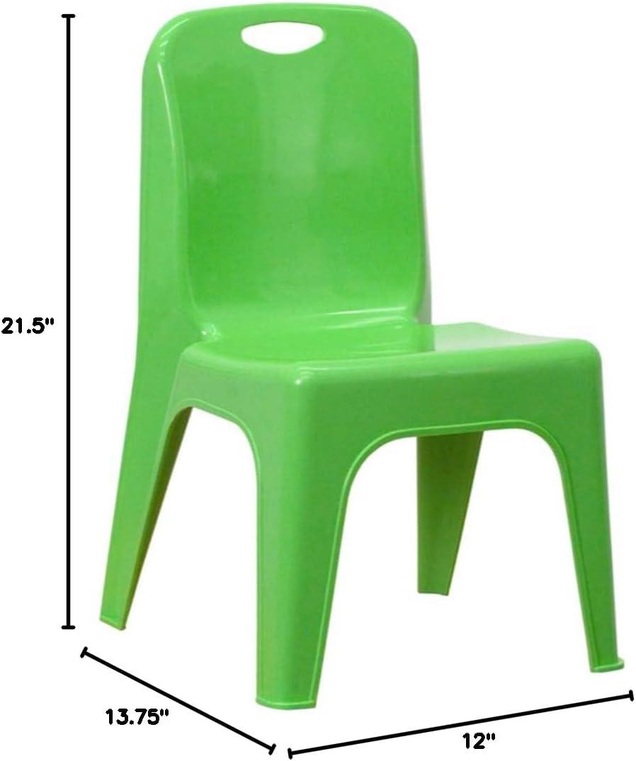 Goddard Plastic Stackable School Chair with Carrying Handle and 11'' Seat Height