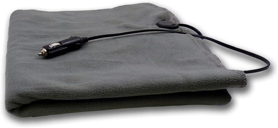Schumacher Electric Heated Polar Fleece Lap Blanket, SA877, 64 Inch Cord, for Emergencies, Road Trips, Camping, and Tailgating, Plugs into 12 Volt DC Accessory Outlet