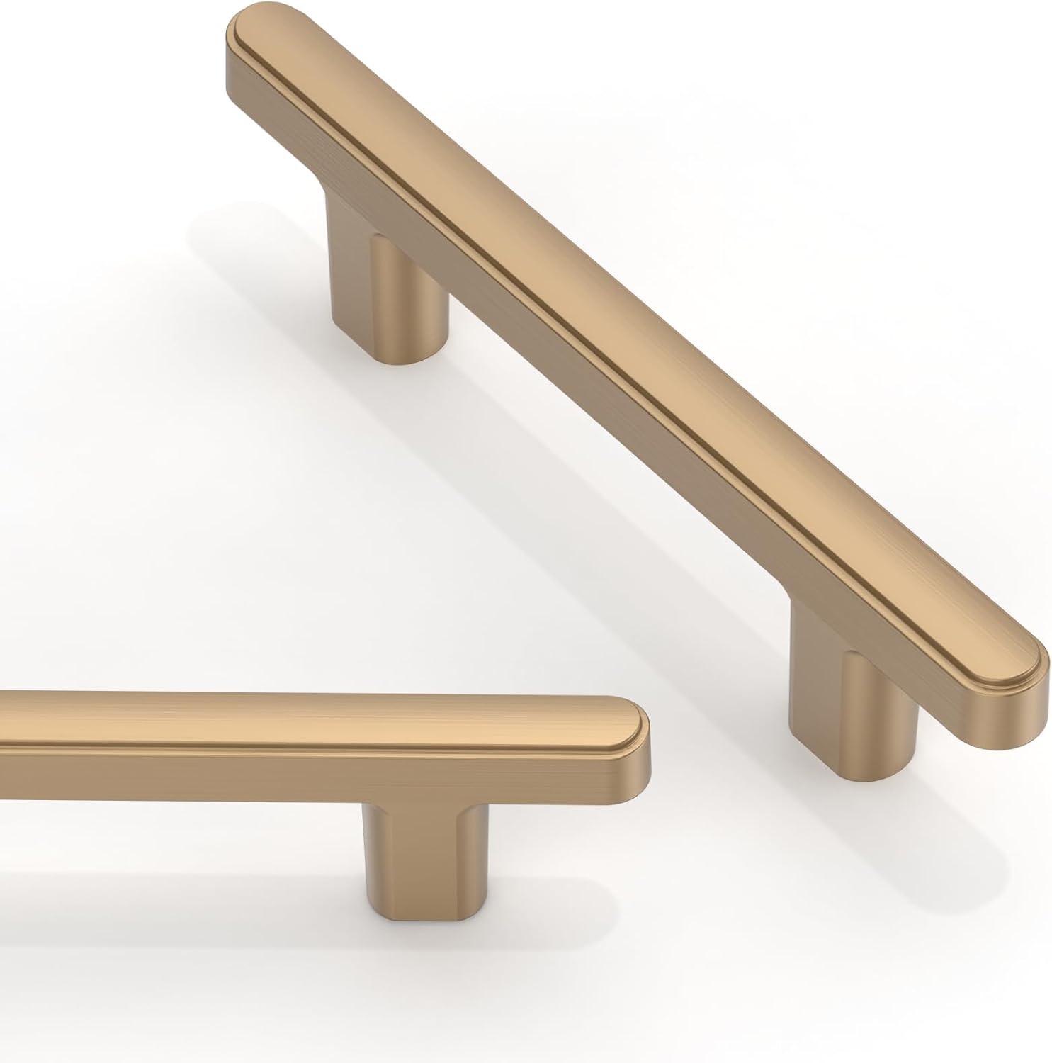 Bar Pulls Kitchen Cabinet Handles, Solid Core Drawer Pulls for Cabinet Doors, 3"