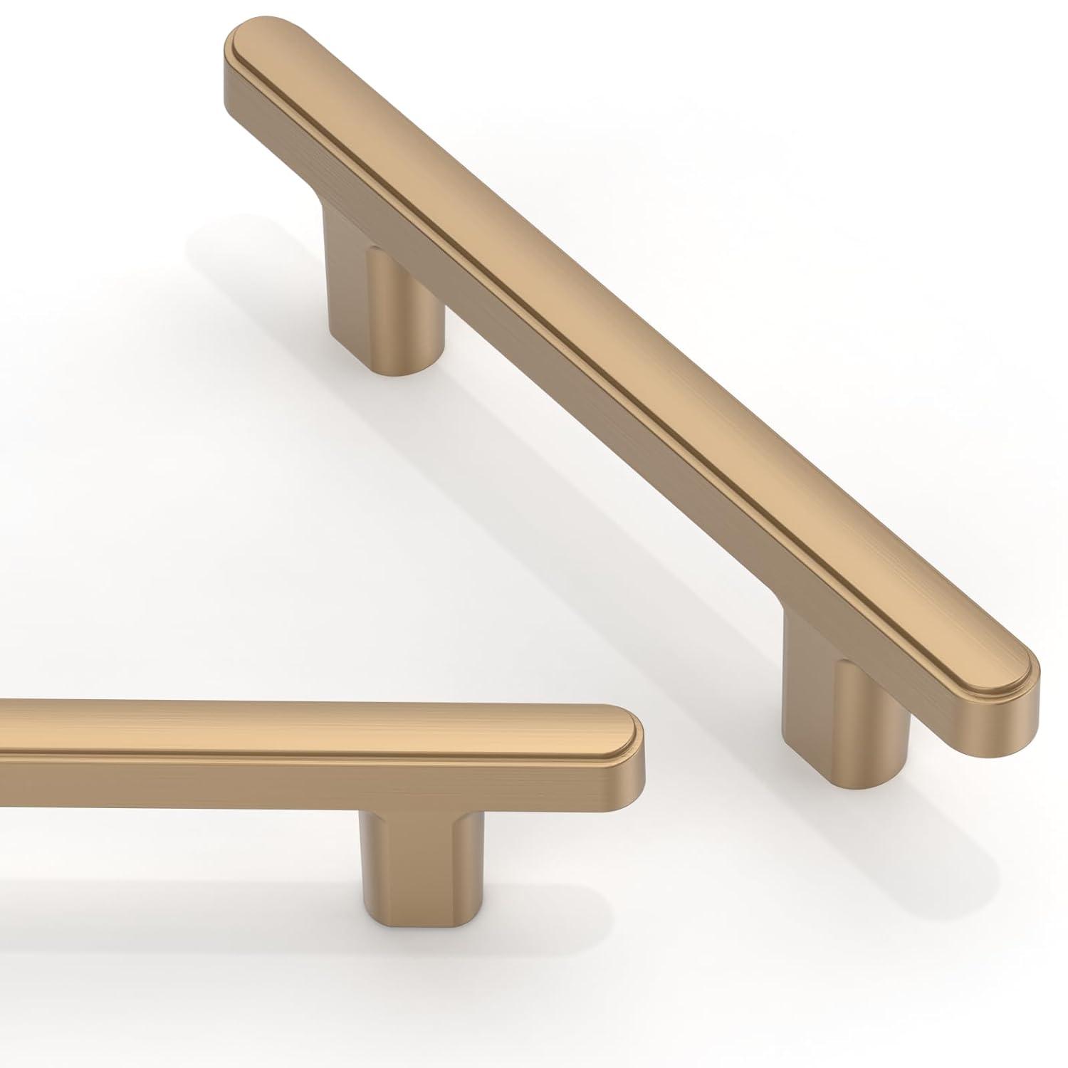 Bar Pulls Kitchen Cabinet Handles, Solid Core Drawer Pulls for Cabinet Doors, 3"