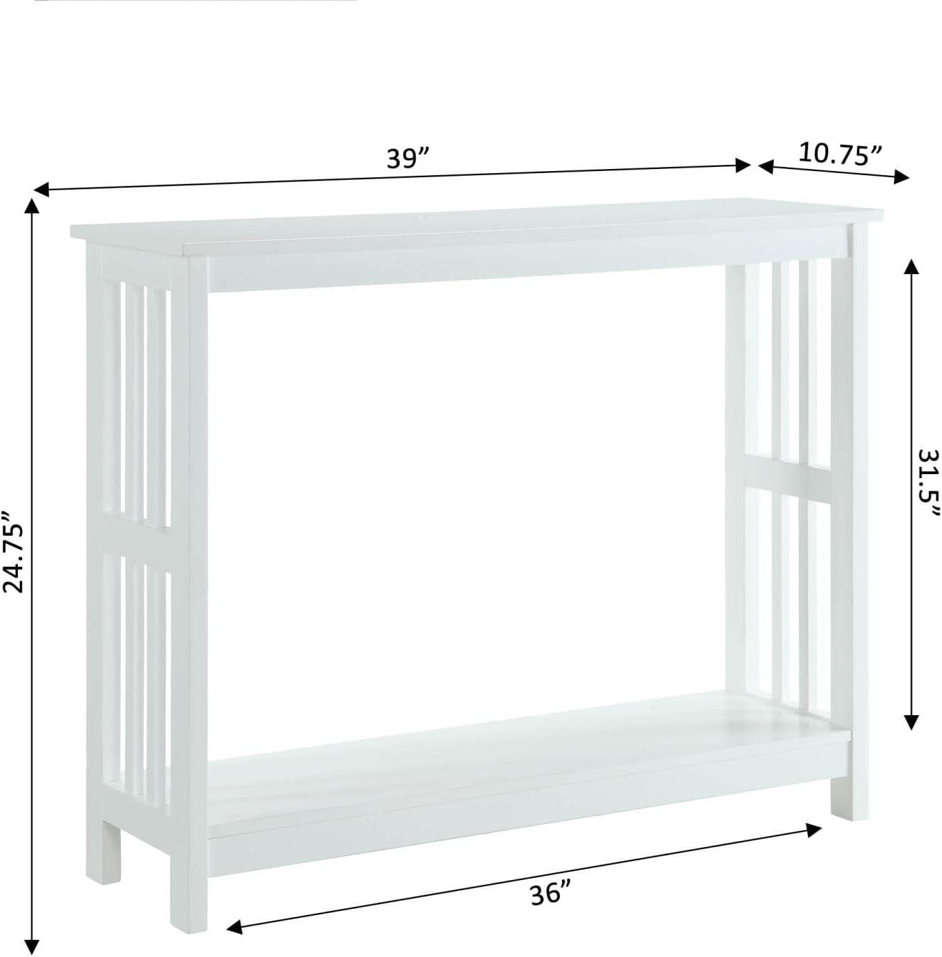 Convenience Concepts Mission Console Table, White