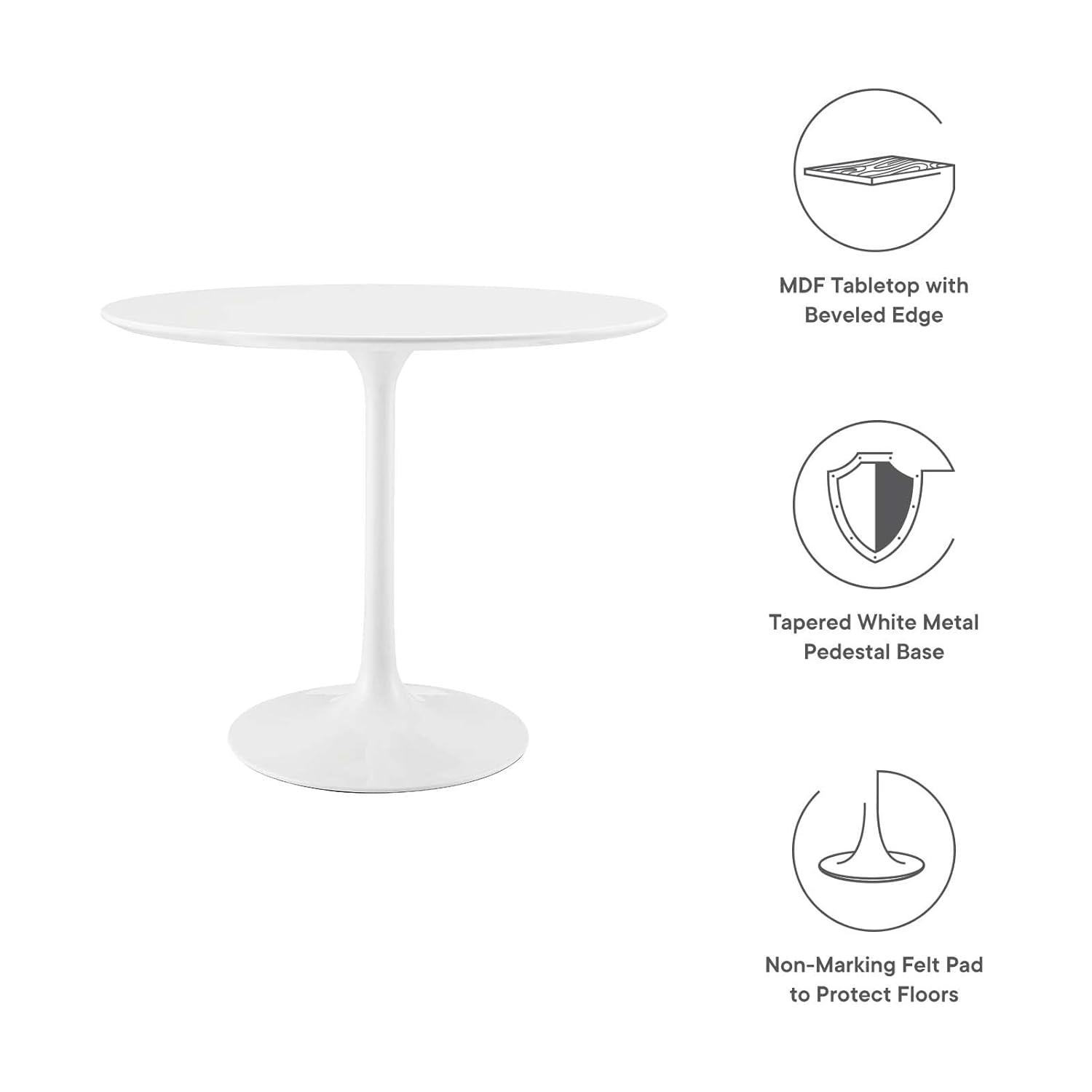 Lippa 36" Round Wood Top Dining Table by Modway