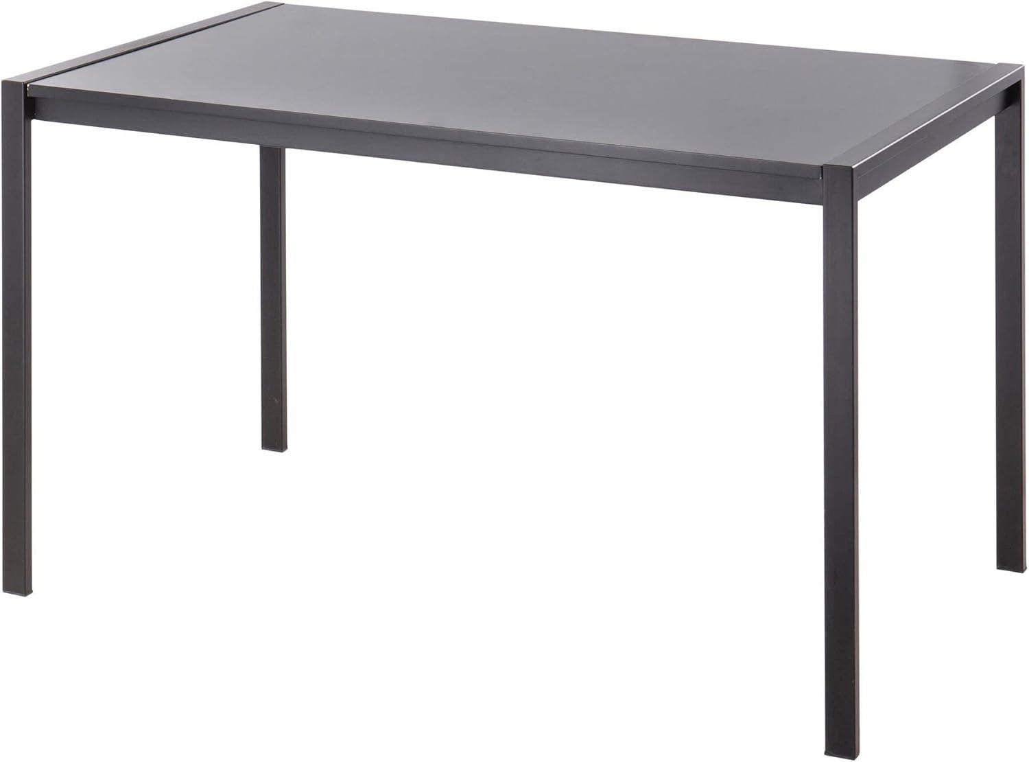LumiSource Black Metal, Black Wood Fuji Dinette Table
