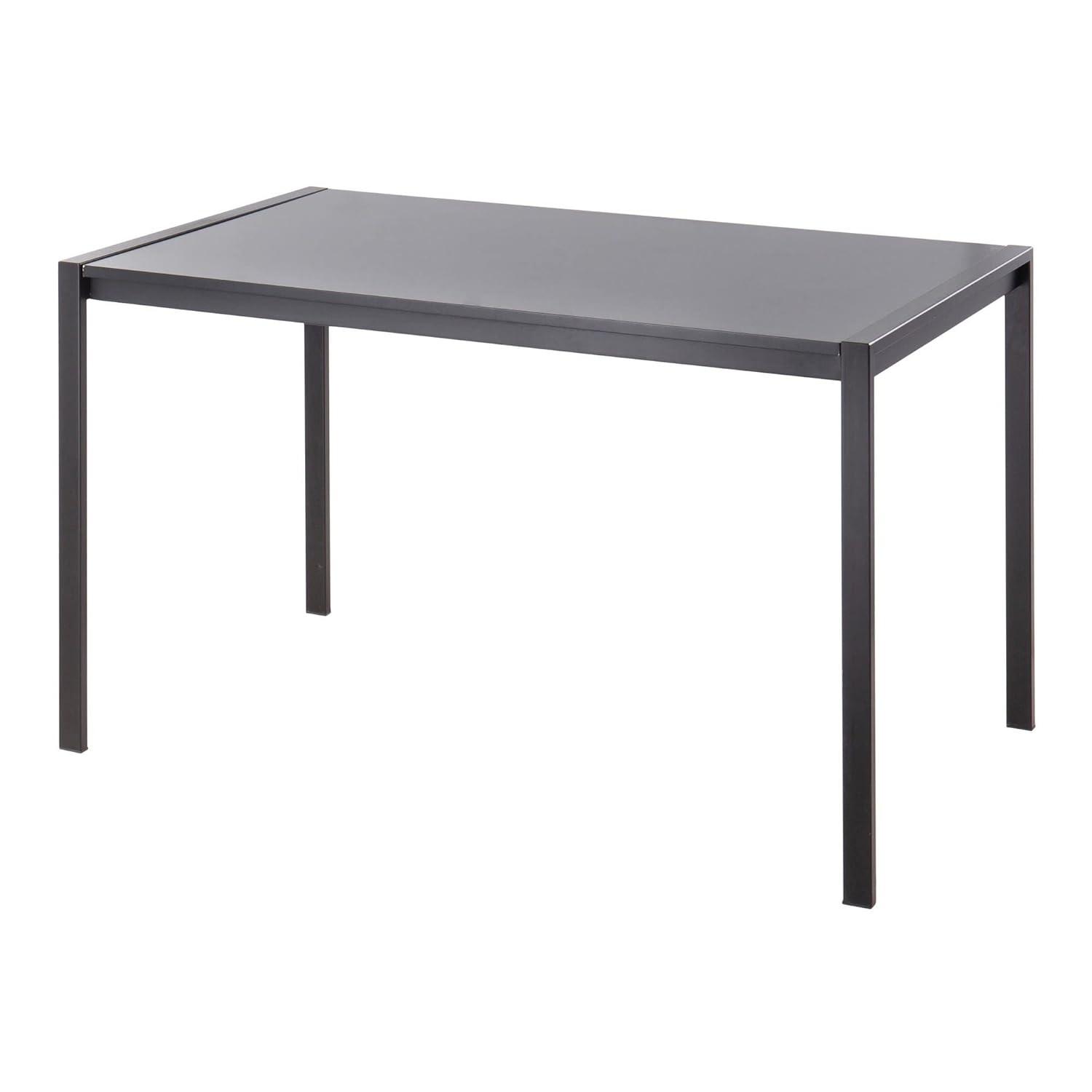LumiSource Black Metal, Black Wood Fuji Dinette Table
