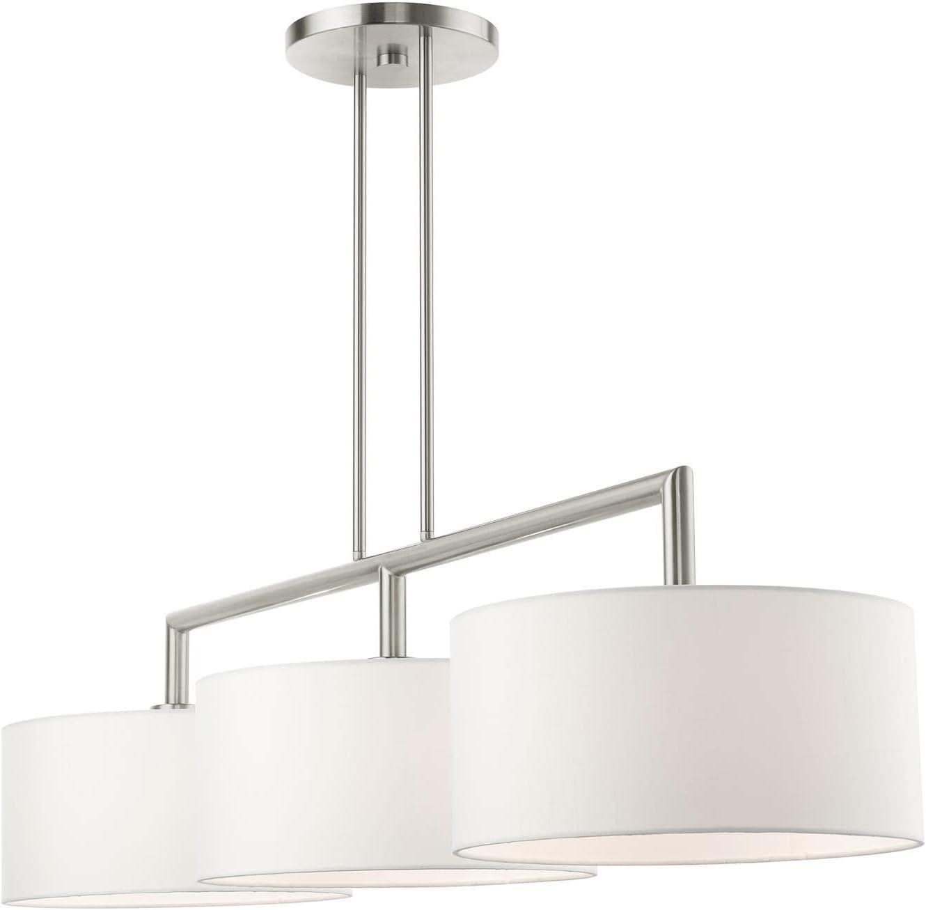 Livex Lighting Meridian 3 - Light Chandelier in  Brushed Nickel