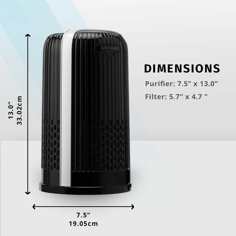 Homedics Replacement HEPA-type filter for AP-T10 and AP-T12: Captures Allergens, Compatible with HoMedics Air Purifiers