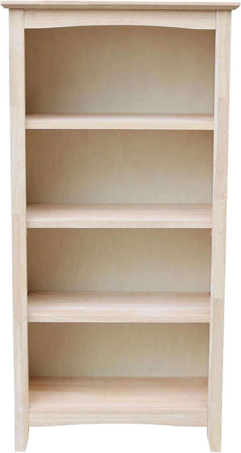 48"x24" Shaker Bookcase Unfinished - International Concepts