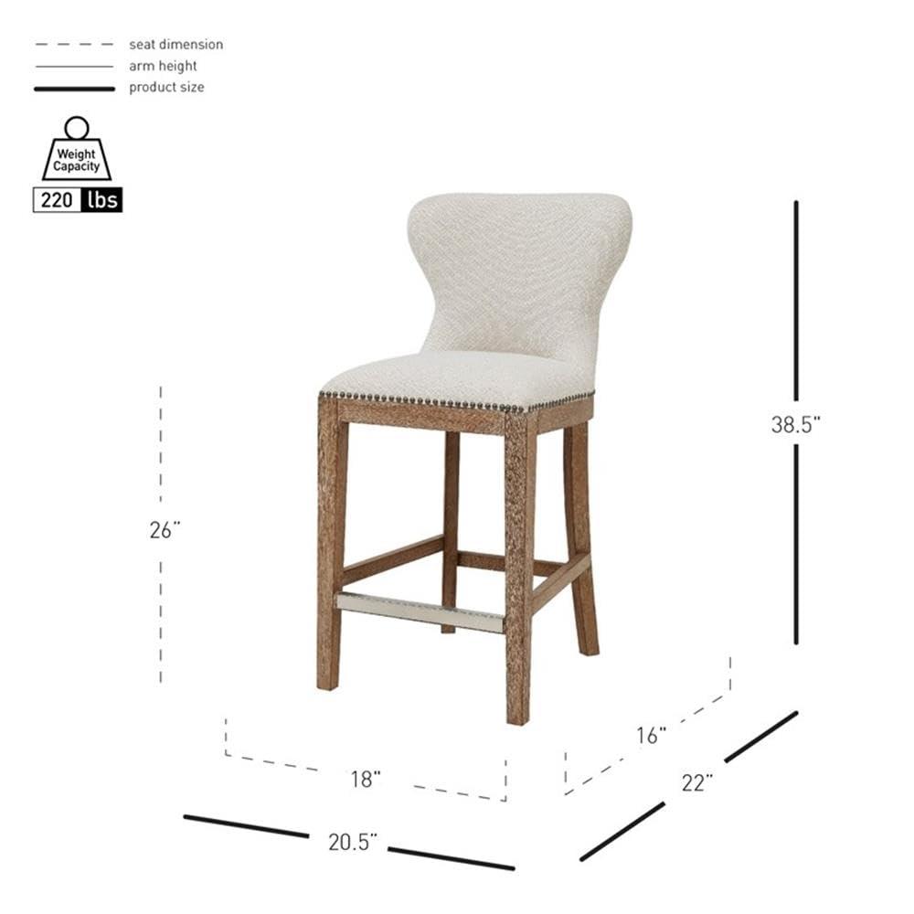 New Pacific Direct Dorsey Fabric Counter Stool