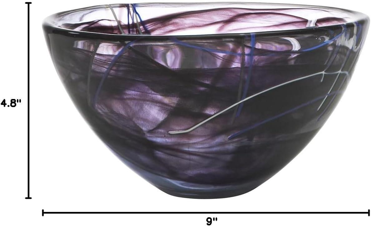 Kosta Boda Contrast Glass Serving Bowl