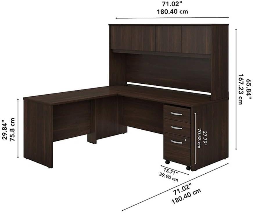 Bush Business Furniture Studio C L-Shaped Computer Desk