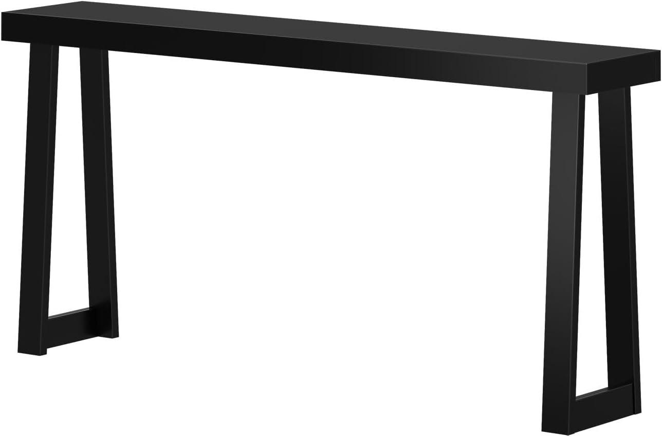 Plank+Beam Solid Wood 66" Console Table, Classic Entryway Table, Narrow Foyer Table