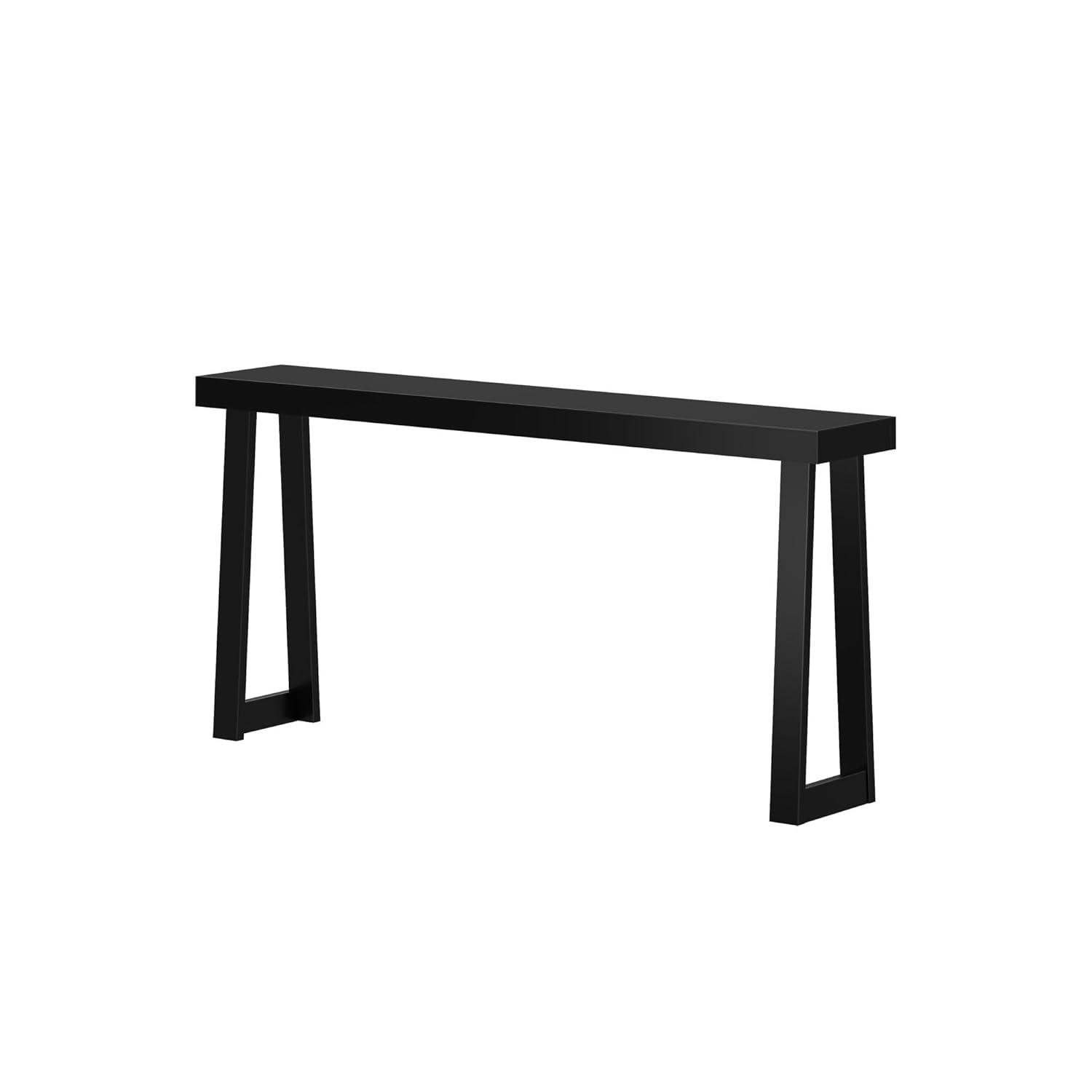 Plank+Beam Solid Wood 66" Console Table, Classic Entryway Table, Narrow Foyer Table