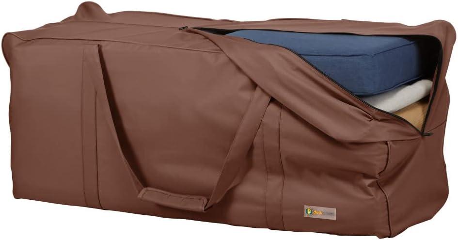 Mocha Cappuccino 48 Inch Water-Resistant Patio Cushion Storage Bag