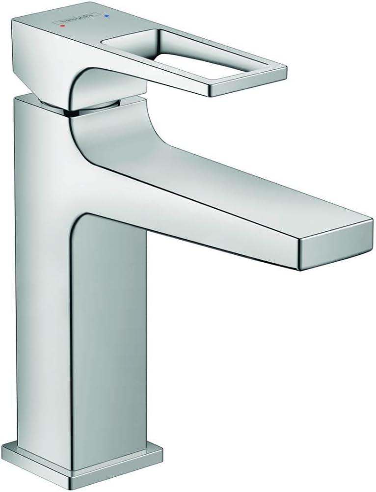 Metropol Low Flow Water Saving Single Hole Bathroom Faucet with Drain Assembly