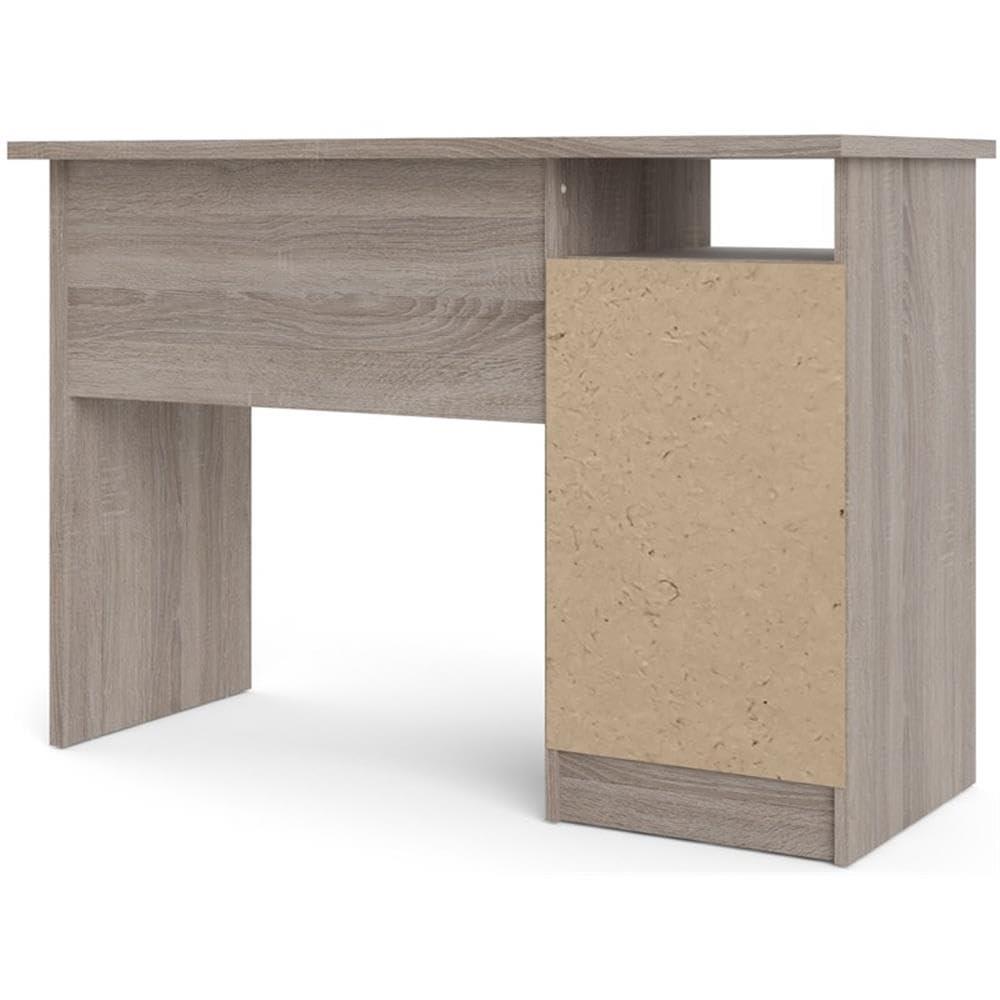 Tvilum Warner 4 Drawer Office Desk with 1 Shelf for Adults, Truffle