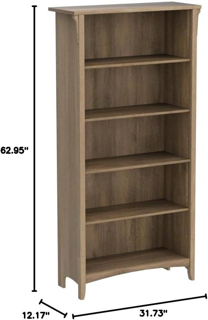 Red Barrel Studio® Khadesha Tall 5 Shelf Bookcase - Set Of 2